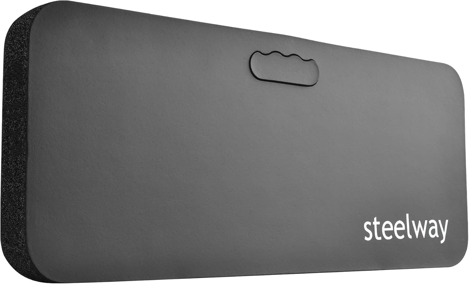 steelway Rodilleras de yoga, extra gruesas y suaves, rodilleras largas para jardinería, ejercicio, fitness, baño de bebé, yoga-negro