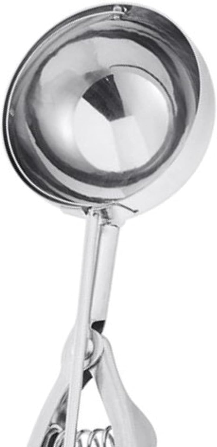 -Cuchara de porción de 1-14 oz N 30 con mango de doble agarre de acero inoxidable – Cuchara de helado para hornear cucharas de galletas para control