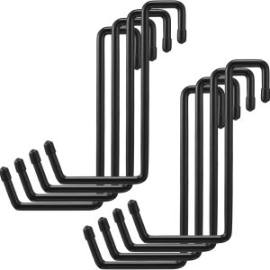 Blulu 8 ganchos de bicicleta recubiertos de vinilo para colgar bicicletas, ganchos de garaje grandes, ganchos de garaje para garaje, perchas para Blulu 8 ganchos de bicicleta recubiertos de vinilo para colgar bicicletas, ganchos de garaje grandes, ganchos de garaje para garaje, perchas para