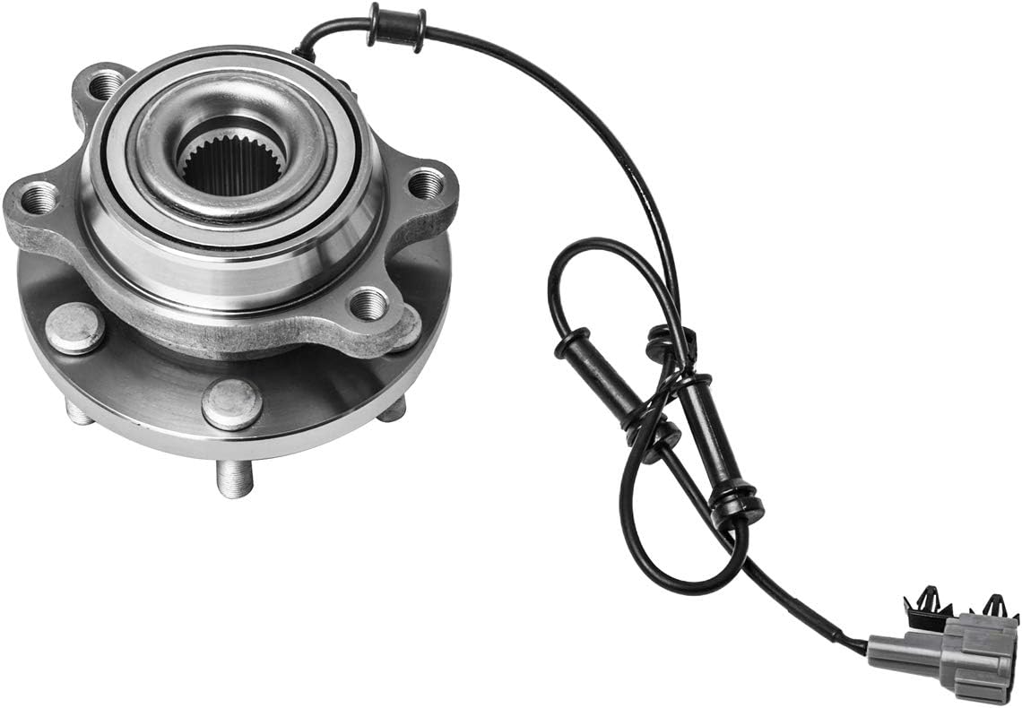 Buje de rueda delantera y conjunto de cojinetes izquierdo o derecho compatible con Nissan Xterra Frontier Pathfinder Suzuki Equator AUQDD 515065 x2