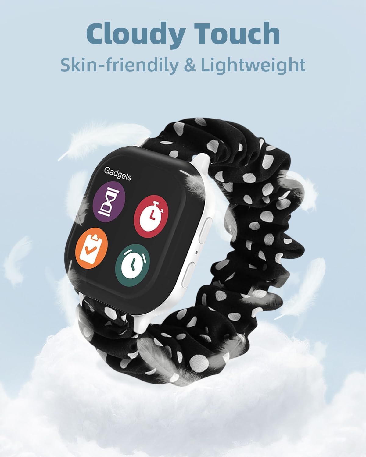 NewJourney Correa elástica compatible con Gizmo Watch 321 y Gabb Watch 321 y SyncUP para niños, bonito reloj elástico impreso de repuesto de banda