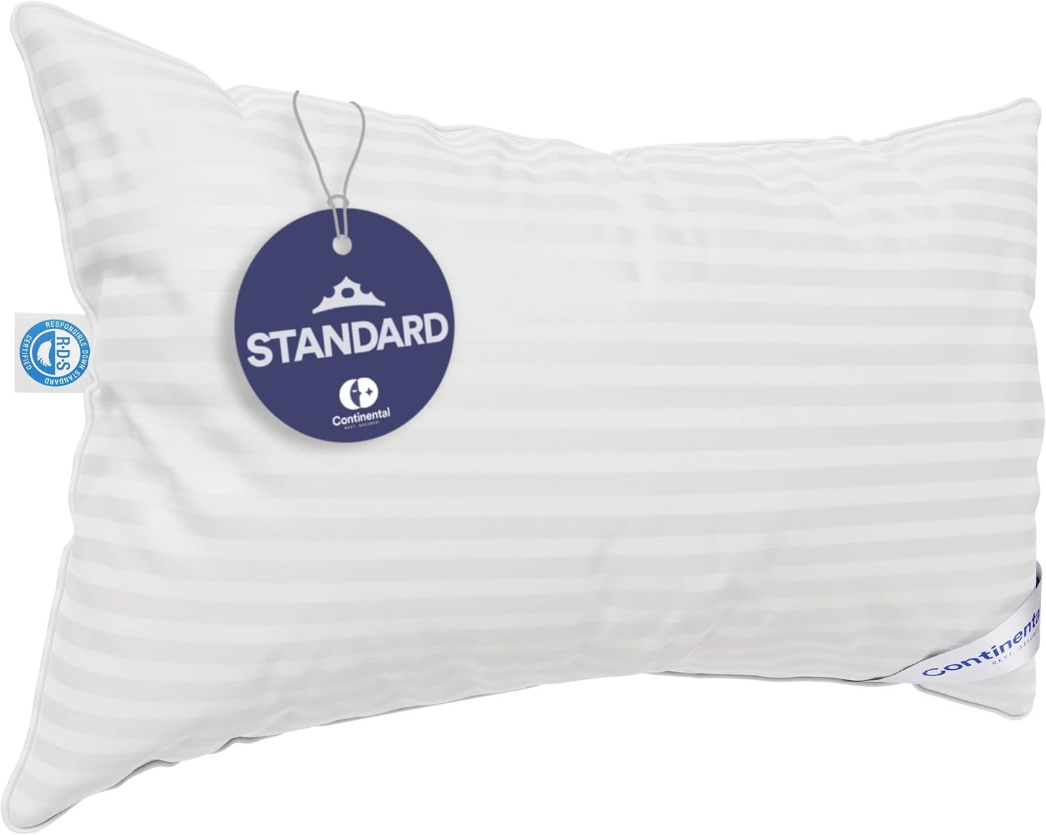Máxima comodidad mediana con 700 de potencia de relleno, tamaño estándar, 20 x 26 pulgadas, almohada 100% de plumón de ganso blanco húngaro (20