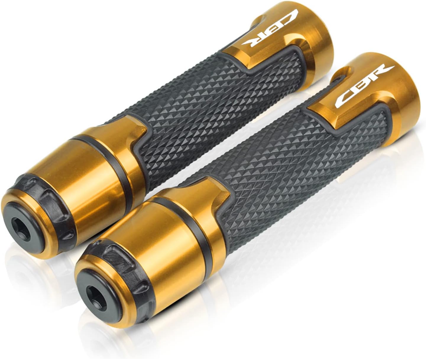 Universal 78 ” 0.866 in motocicleta Powersports manillar Grips con extremo de barra para Honda CBR600RR F2 F3 F4 F4i CBR650R 400 600 1000RR 250R