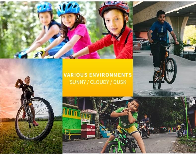 Swanoble UV400 2 – Lentes de sol deportivos para niños y niñas, para ciclismo, tenis, jóvenes, béisbol, para edades de 6 a 15 años