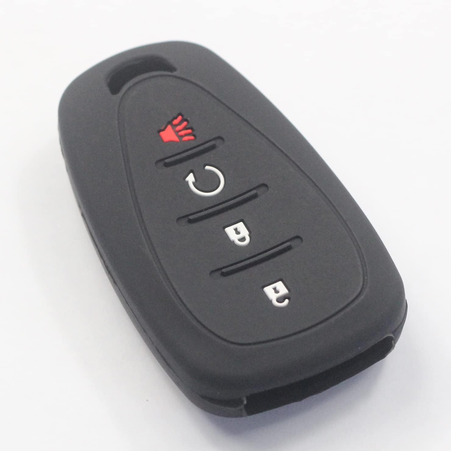 2 fundas de goma de silicona con 4 botones para llavero inteligente, sin llave, compatible con Chevrolet Blazer Bolt Equinox Traverse Trax
