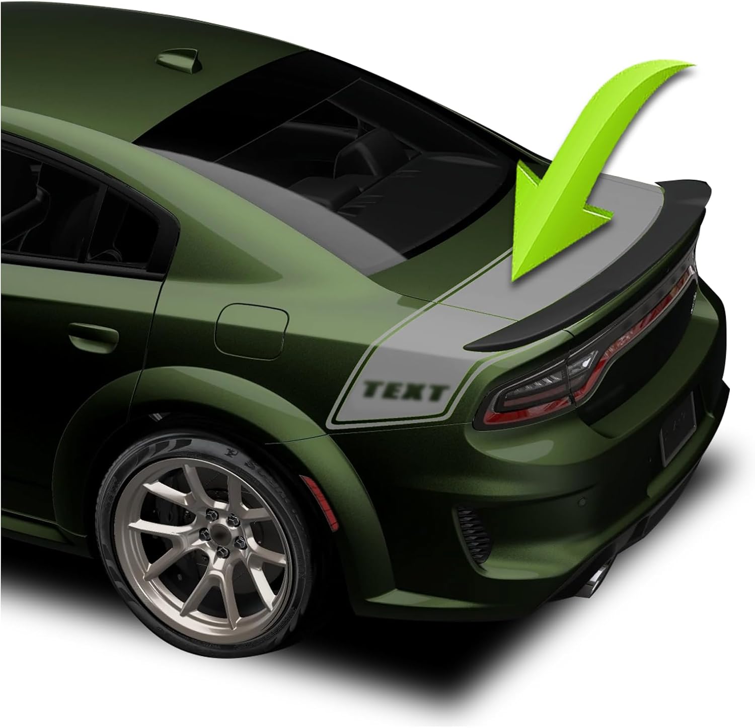 Bumble Bee Cinturón a rayas compatible con Dodge Charger Scat Pack Swinger Stripe Kit 2015 2016 2017 2018 2019 2020 2021 2022 2023 2024 2025 (negro
