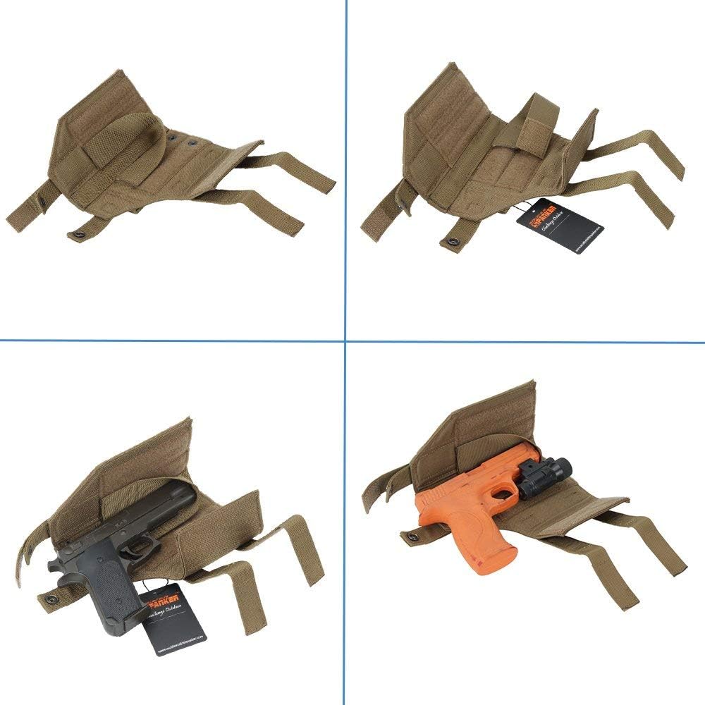 EXCELLENT ELITE SPANKER Pistola universal ajustable táctica abierta superior doble pistola Mag bolsa