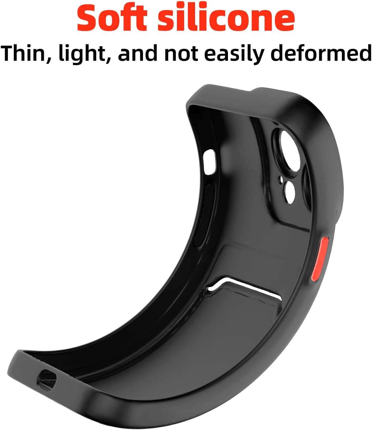 Funda de teléfono para Xiaomi 11T ProMi 11T – Funda delgada de silicona negra con ranura para tarjeta y protección de cámara