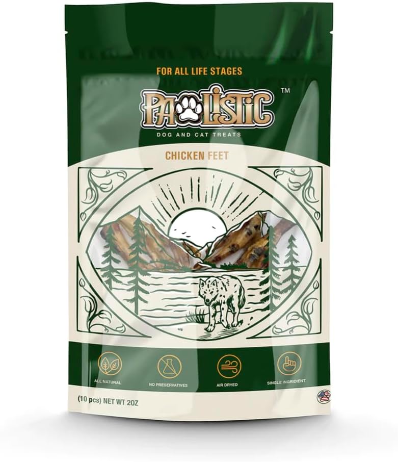Golosinas de patas de pollo para gatos y perros- 8 piezas