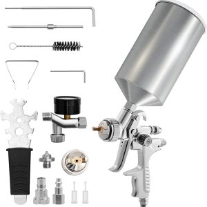 VEVOR LVLP – Pistola pulverizadora de pintura automática, pistola pulverizadora de pintura de alto rendimiento con 3 boquillas de 1.31.40.071 in, VEVOR LVLP – Pistola pulverizadora de pintura automática, pistola pulverizadora de pintura de alto rendimiento con 3 boquillas de 1.31.40.071 in,