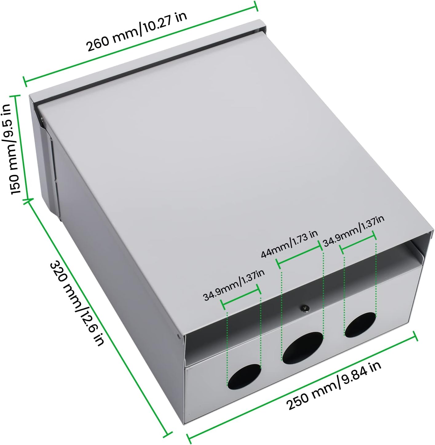 briidea Panel de toma de corriente temporal, salida de panel RV con un receptáculo de 20, 30, 50 amperios instalado, precableado, resistente a la