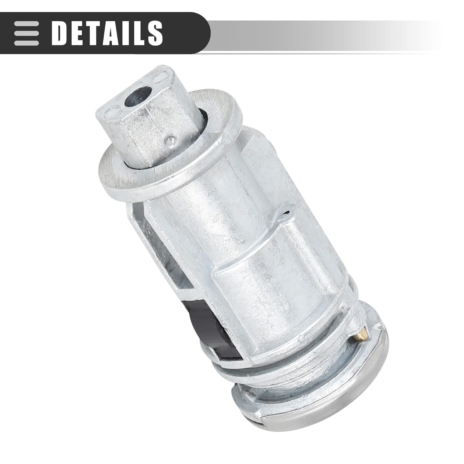 Motoforti Cilindro de bloqueo del interruptor de encendido con 2 llaves, para Jeep Grand Cherokee 1999-2004, metal, 5003843AB, tono plateado