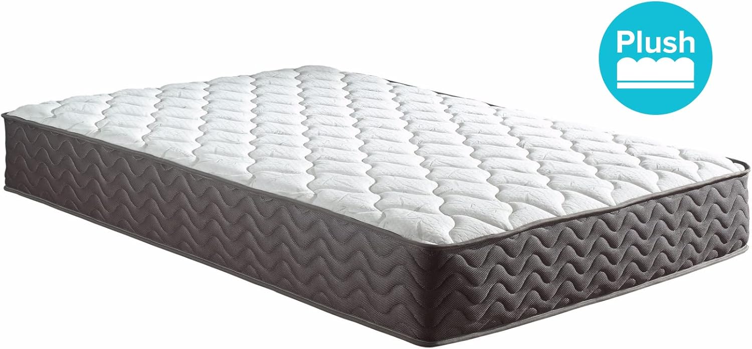 Swiss Ortho Sleep Colchón híbrido de espuma viscoelástica de 10 pulgadas y resortes interiores para un sueño fresco y alivio de la presión, colchón