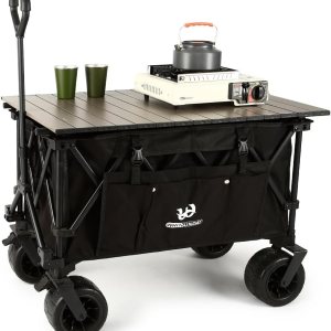 Whitsunday Carro plegable de gran capacidad, carrito de playa, picnic al aire libre, ruedas todo terreno, resistente, para comestibles, jardinería, Whitsunday Carro plegable de gran capacidad, carrito de playa, picnic al aire libre, ruedas todo terreno, resistente, para comestibles, jardinería,