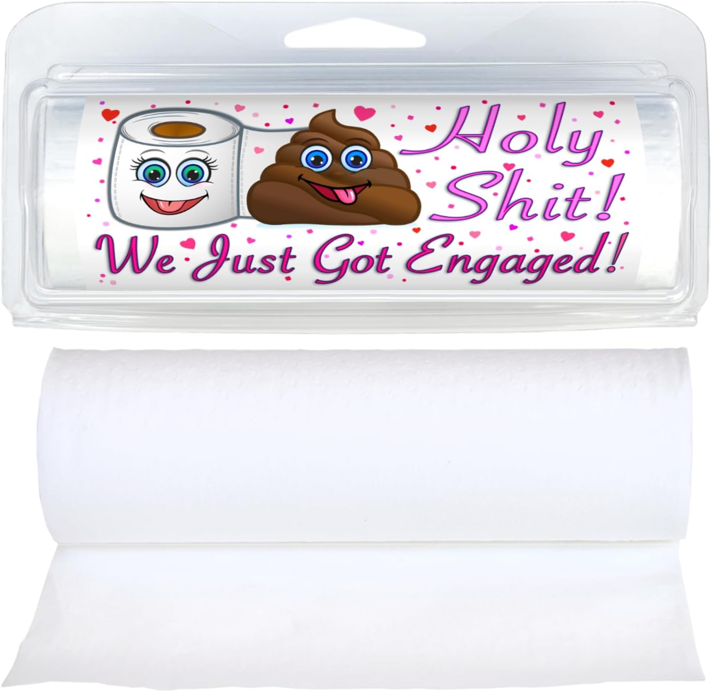 Papel higiénico temático To Go – Holy Shit (paquete de 3) (995 Holy Shit We Got Engaged)