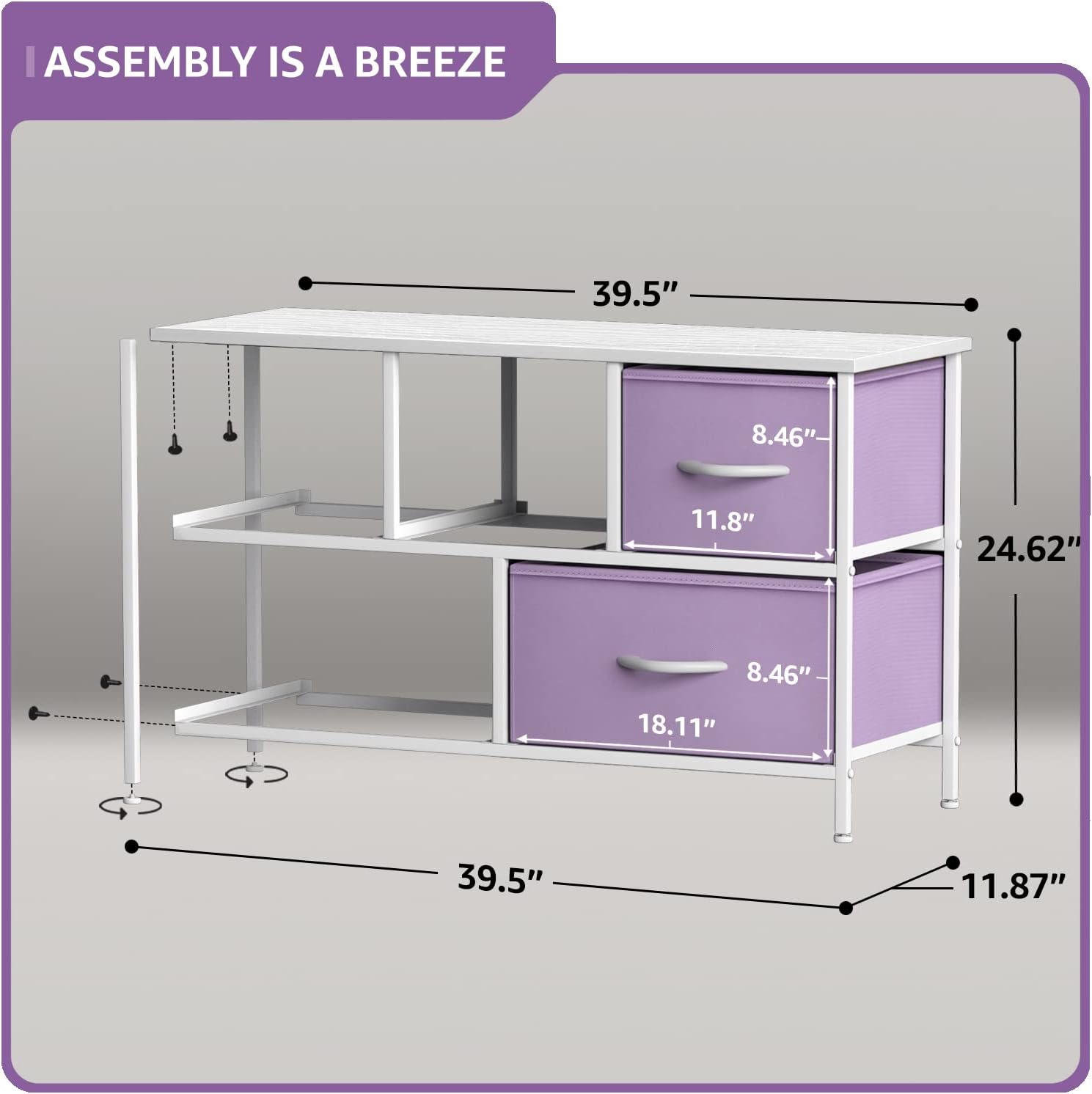 Sorbus Cómoda para niños con 12 cajones y soporte de TV de 5 cajones, juego de muebles a juego, cofres organizadores de unidad de almacenamiento