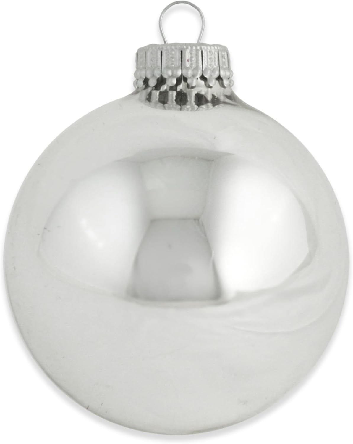 Christmas By Krebs – Adornos de cristal para árbol de Navidad, bolas de diseñador de 2.638 in2.63 pulgadas, decoraciones navideñas colgantes sin