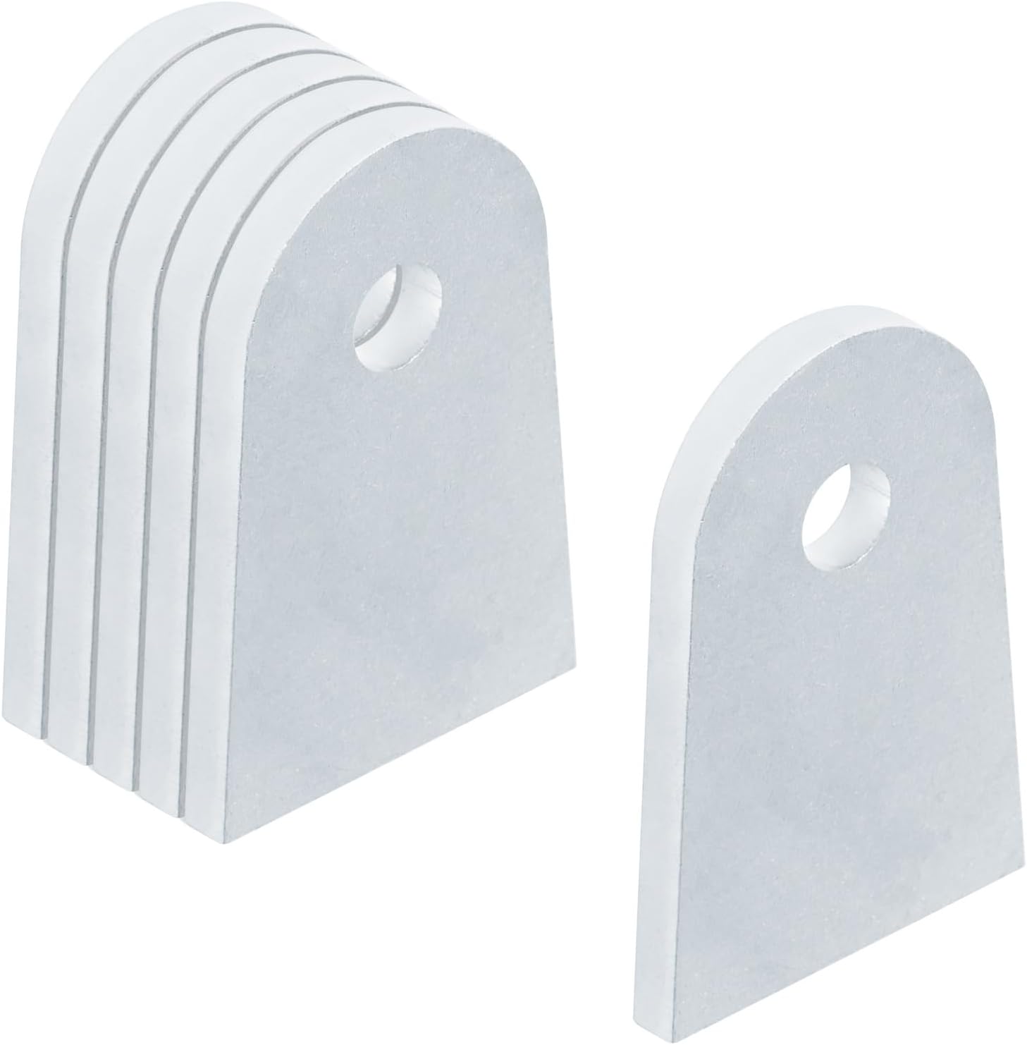 Paquete de 6 pestañas de soldadura resistentes, 3-12 pulgadas x 2-38 pulgadas (largo x ancho), soporte de montaje de pestañas planas soldables con