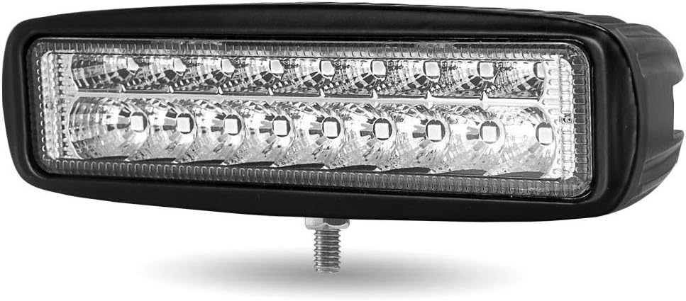 Trux Accesorios TLED-W4 Universal 6″ Rectangular LED Lámpara de TrabajoLuz con Estroboscópico Ámbar