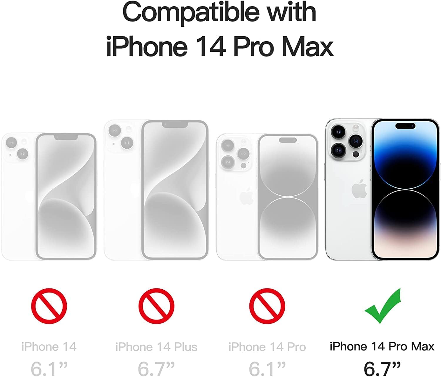 Funda transparente para iPhone 14 Pro Max, a prueba de golpes, delgada, funda de TPU transparente, suave, antiarañazos, para iPhone 14 Pro Max de