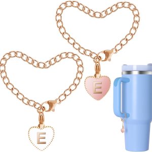 OriJoy Accesorios de letras para Stanley Cup, 2 piezas con nombre de identificación y asa para vaso StanleySimple Moderno, Dijes de identificación OriJoy Accesorios de letras para Stanley Cup, 2 piezas con nombre de identificación y asa para vaso StanleySimple Moderno, Dijes de identificación