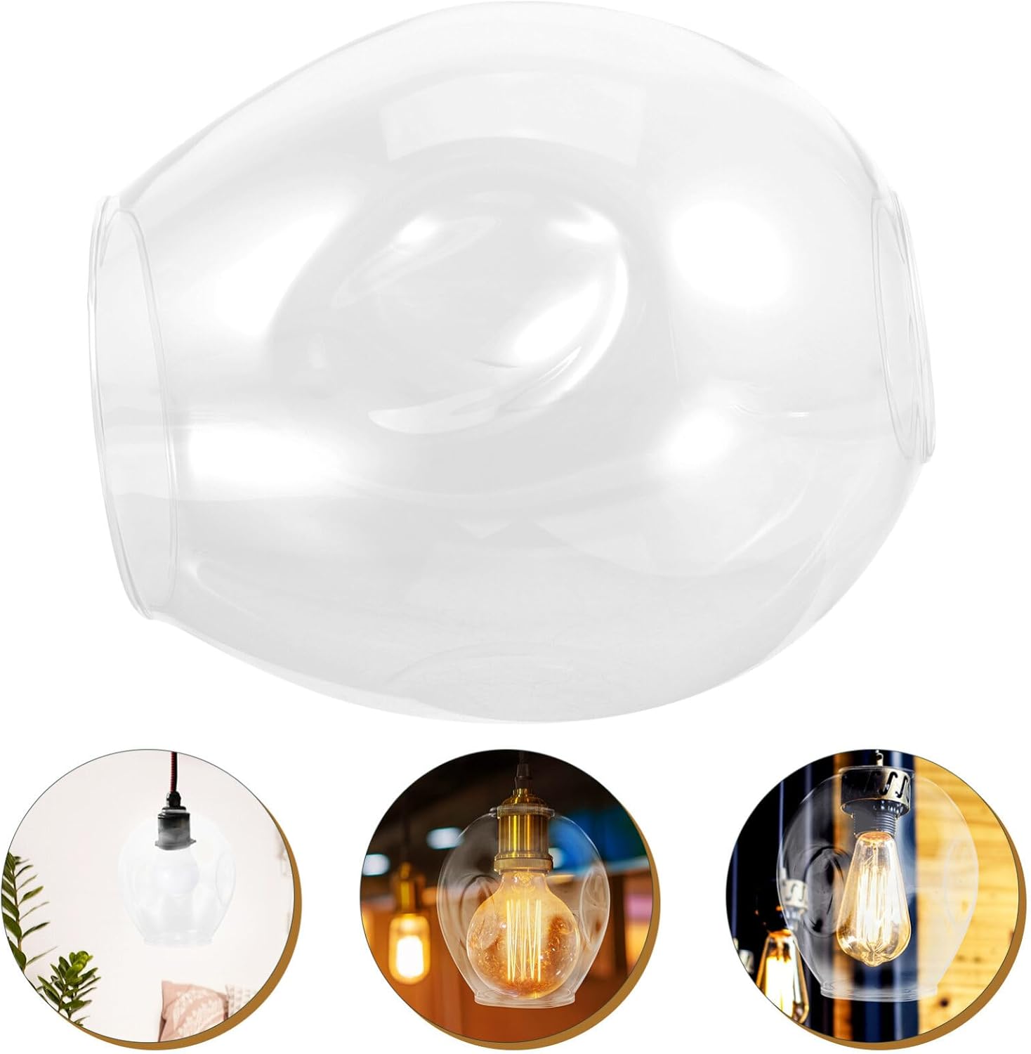 Beaupretty Pantalla de lámpara de pared Pantalla de globo de vidrio Pantalla de lámpara de repuesto de lámpara de vidrio Lámpara de vidrio Post