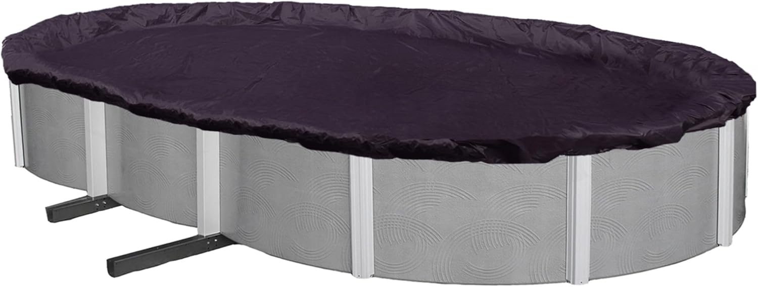 Cubierta 8 oval de invierno para alberca elevada, Azul marino oscuro