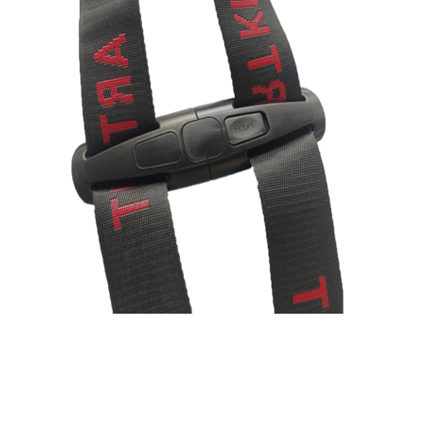 Clip de arnés de pecho de asiento Clip de cinturón de seguridad Hebilla universal para niños Asiento de coche de bebé Protector ajustable (negro)