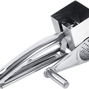 CHICIRIS Rallador de queso rotativo, rallador manual de queso de acero inoxidable, multifuncional manual de mano, triturador de queso, cortador para CHICIRIS Rallador de queso rotativo, rallador manual de queso de acero inoxidable, multifuncional manual de mano, triturador de queso, cortador para