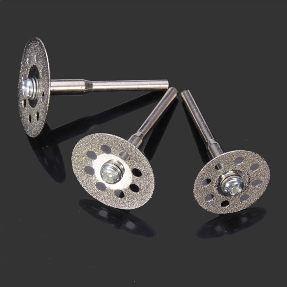 Lukcase – Rueda de corte de diamante, 10 unidades de discos de corte de diamante de 18 pulgadas, juego de cuchillas para herramienta giratoria Dremel