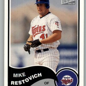 2003 Bazooka #162 Michael Restovich NM-MT Minnesota Twins Baseball MLB 2003 Bazooka #162 Michael Restovich NM-MT Minnesota Twins Baseball MLB