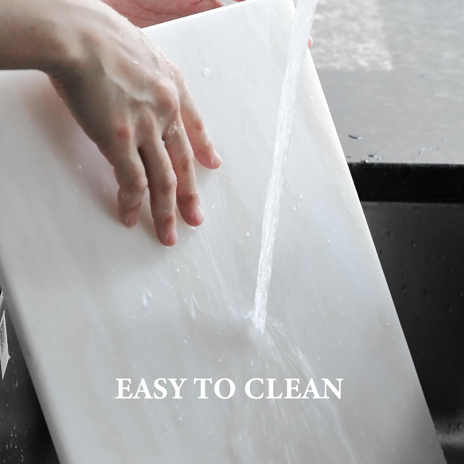 Tabla de cortar de mármol natural africano para cocina, 16 x 20 pulgadas, losa de mármol extra grande hecha a mano para queso, embutidos, tabla de