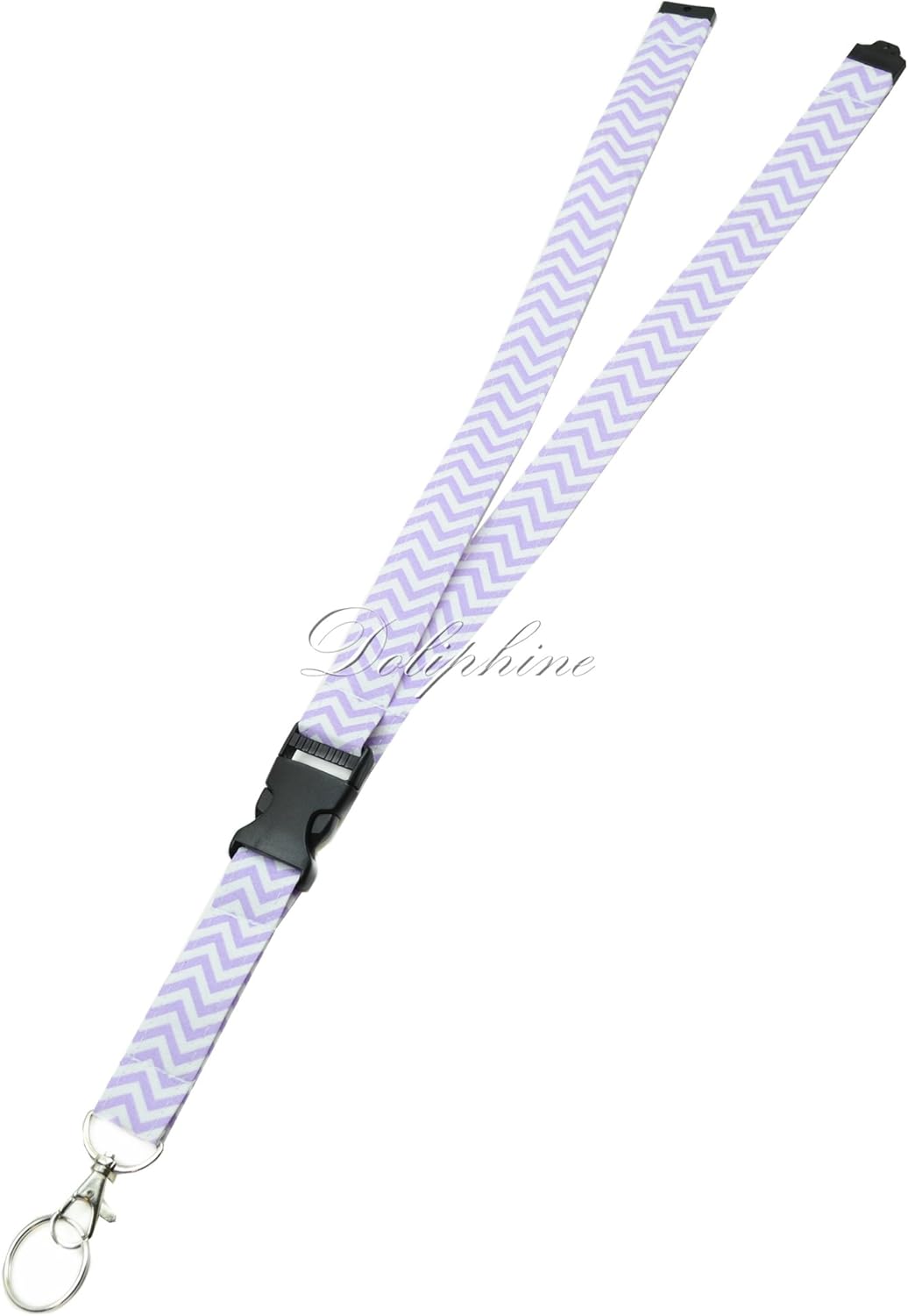 Wave escindidas tela cuello Chevron Lanyard con hebilla desmontable