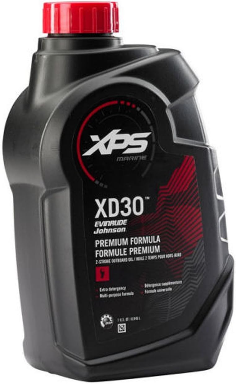 Johnson Evinrude OMC Nuevo OEM XD 30 Premium Formula 2-Stroke Oil Pint, 779723