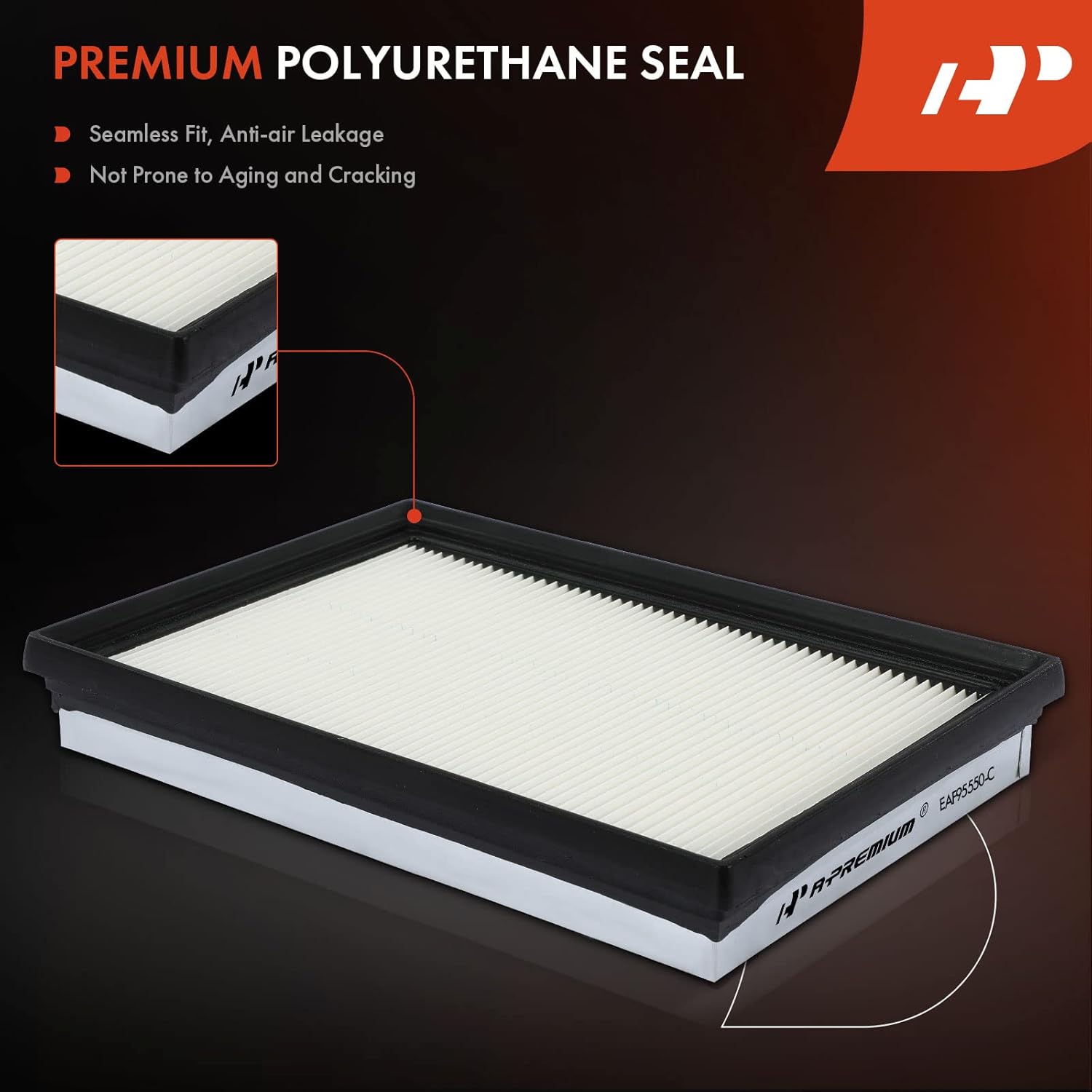 A-Premium Filtro de aire de motor compatible con Kia Sedona 2002 2003 2004 2005 V6 3.5L