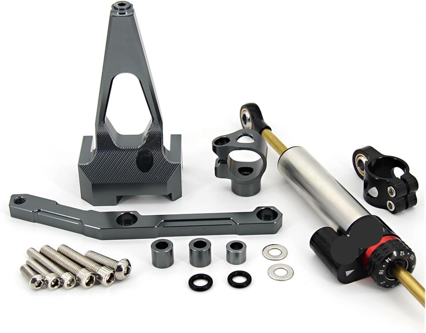 Amortiguador de motocicleta MT-09 MT09 para estabilizar la dirección de la motocicleta, soporte de montaje para Yamaha MT09 FZ09 2013-2019 (color