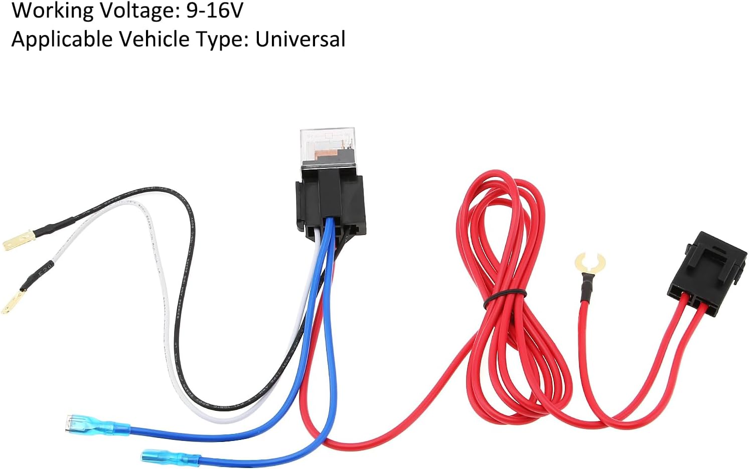 DriSentri Kit de relé de arnés de cableado de 12 V 30 A para modificación de bocinas de tono de explosión con bandas