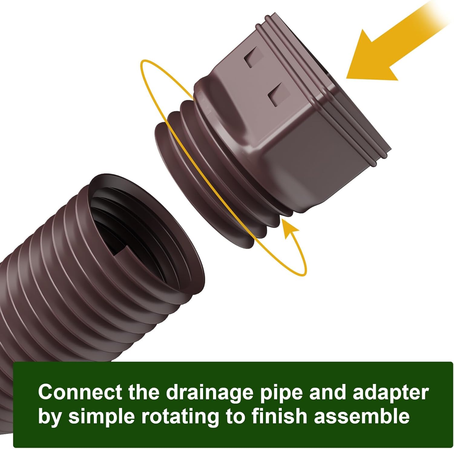 Extensiones de bajante de canalón de lluvia, extensor de bajante para drenaje de agua de lluvia flexible, tubo de extensión de drenaje de boquilla y