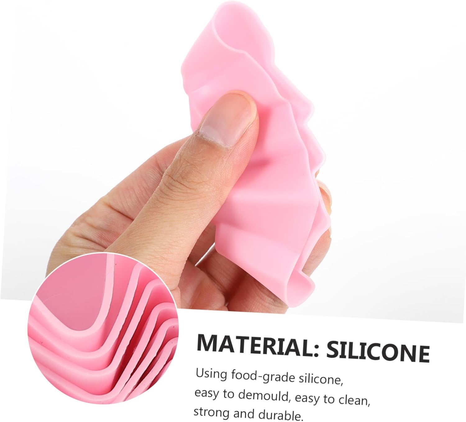 Abaodam 36 Pcs Cake Mold Jelly Mold Cake Making Mold Sugar Molds Non-stick Mold Muffin Cup Ballet Cake Topper Baking Mold Bakery Mold Potato Chip