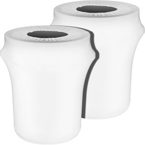 Tanlade Cubierta elástica para cubo de basura de 32 galones de elastano, para exteriores, cubierta para contenedores de basura redondos de cocina y Tanlade Cubierta elástica para cubo de basura de 32 galones de elastano, para exteriores, cubierta para contenedores de basura redondos de cocina y