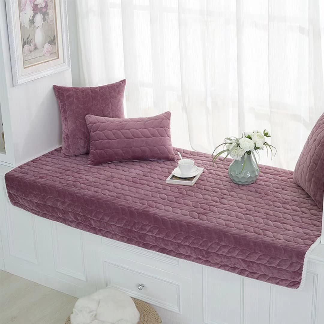 Farmhouse Bay – Cojín para asiento de banco de ventana de la bahía personalizada para muebles de interior y exterior, funda antideslizante para