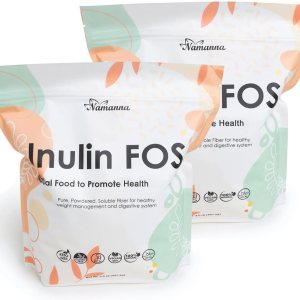 Pure Inulina FOS en polvo Edulcorante prebiótico natural de fibra intestinal y soluble de raíz de achicoria, promueve la becteria beneficiosa, Pure Inulina FOS en polvo Edulcorante prebiótico natural de fibra intestinal y soluble de raíz de achicoria, promueve la becteria beneficiosa,
