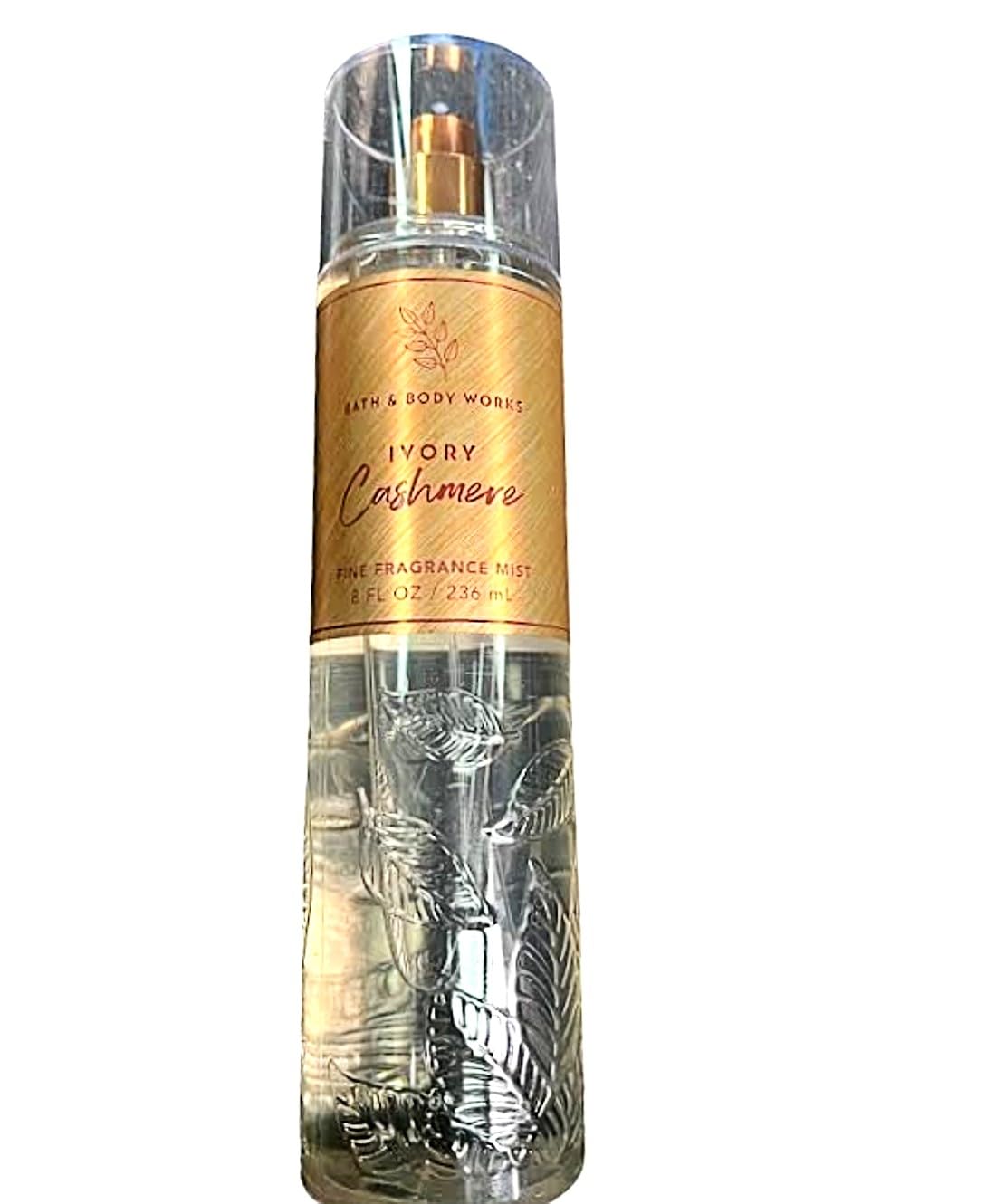Loción corporal y de baño, niebla de perfume, colección de fragancias de gel de ducha (niebla de cachemira marfil, 8 onzas)