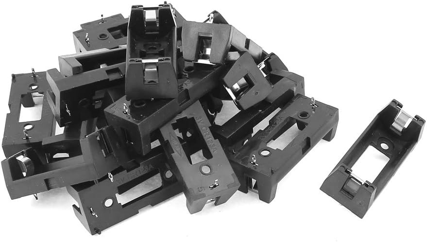 IIVVERR CR123A CR123 – Caja de clip para batería de litio CR123A CR123, caja de clip de caja de soporte de batería de litio con plomo PCB, 20