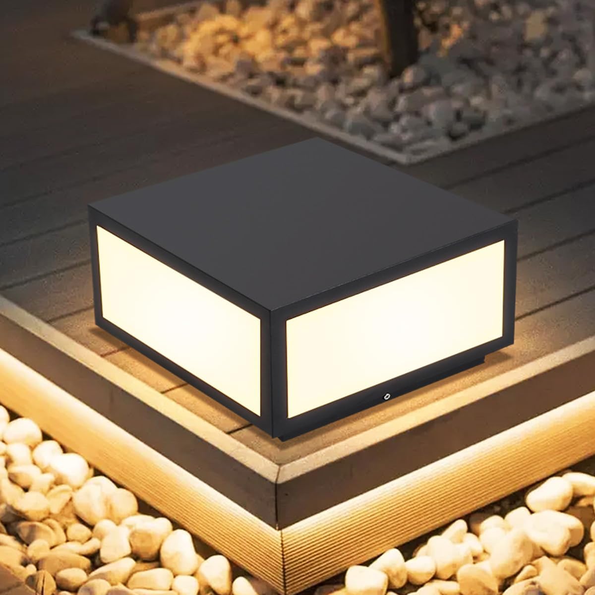 Luz de pilar de poste para exteriores, IP65, impermeable, de aluminio, moderna, de lujo, regulable, 15 W, luces de columna LED, iluminación urbana