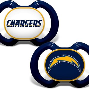 BabyFanatic – Chupete de 2 unidades, NFL Los Angeles Chargers, equipo oficial de la liga BabyFanatic – Chupete de 2 unidades, NFL Los Angeles Chargers, equipo oficial de la liga