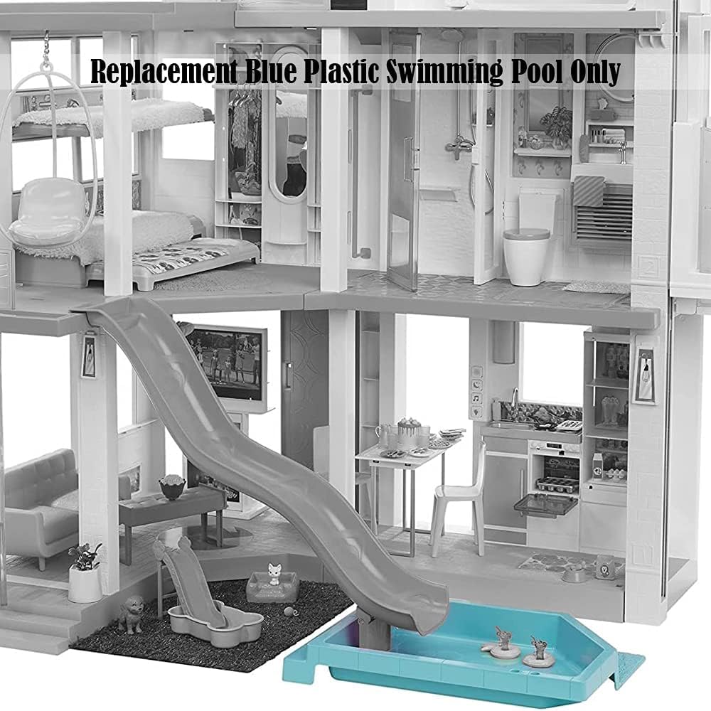 Pieza de repuesto para Barbie Dreamhouse Playset – GRG93  Reemplazo de piscina de plástico azul