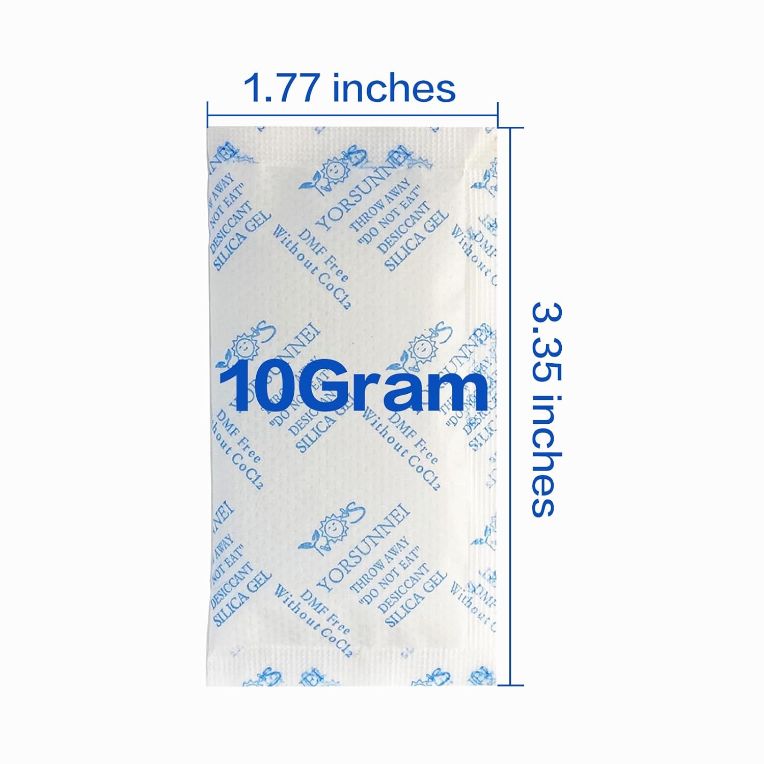 Paquetes de gel de sílice de 0.35 oz 30 paquetes, paquetes de desecantes para alimentos, absorbentes de humedad, paquetes de desecantes de gel de
