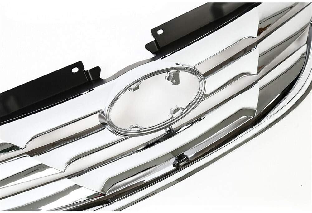 Rejilla superior delantera JX-7288-CM Reemplazo para Hyundai Sonata 2011-2013, cromo