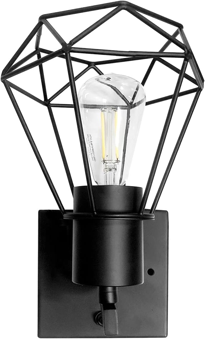 Dream lighting Bombilla Edison vintage de 12 voltios para caravana, con interruptor para autocaravana, caravana, remolque, comedor, montaje en